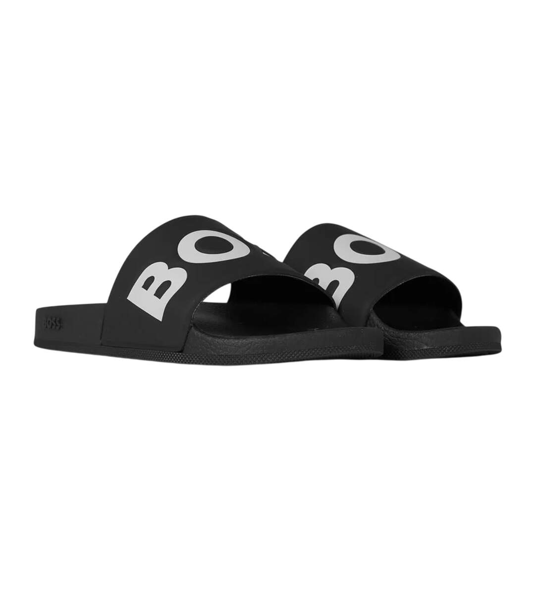 Claquettes Motif/style Logo Aryeh Homme Noir Blanc Boss-4