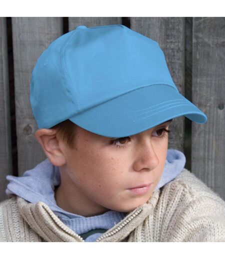 Casquette unie 100% coton enfant unisexe bleu ciel Result