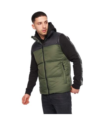 Veste sans manches demerley homme vert sombre / noir Crosshatch