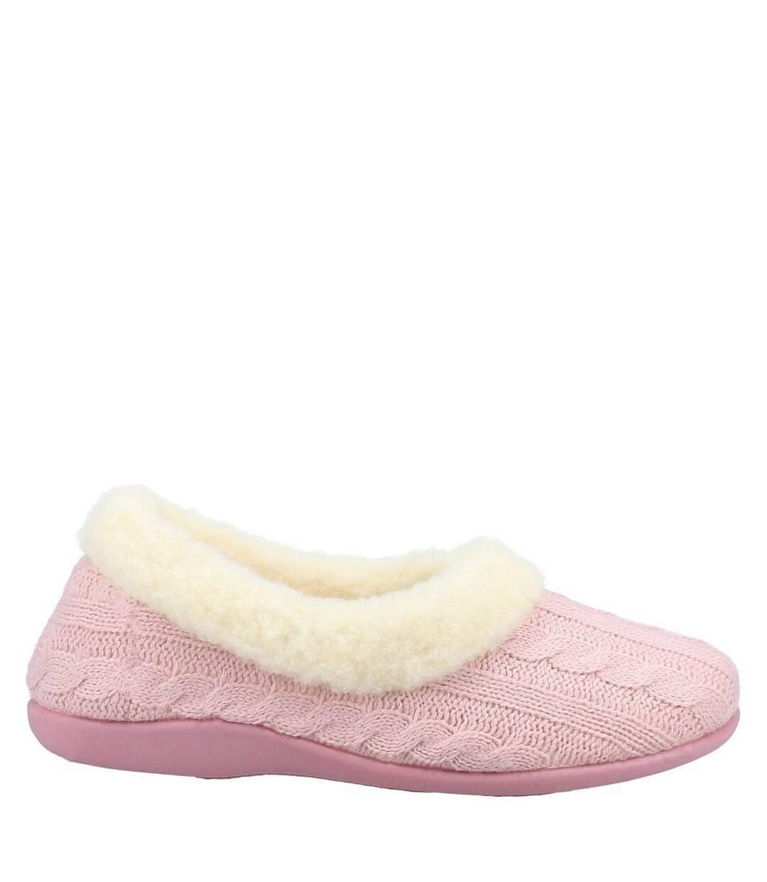 Chaussons sarina femme rose foncé Fleet & Foster-3