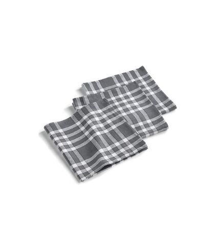 Lot de 3 Serviettes de Table Traditio 45cm Anthracite