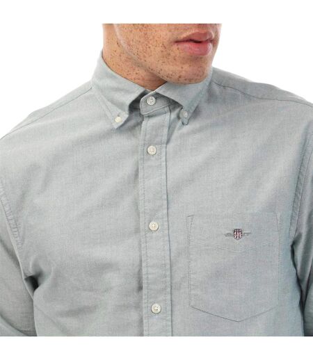 Mens Oxford Cotton Button-down Shirt Green Gant