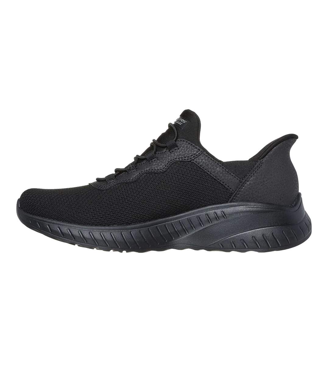 Womens/ladies Bobs Sport Squad Chaos Trainers Black Skechers-2