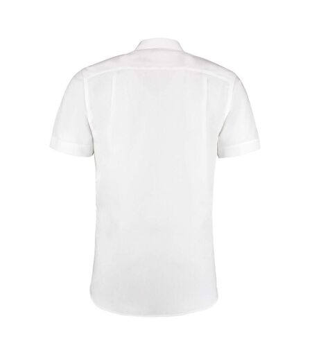 Kustom Kit Mens Premium Corporate Short-Sleeved Shirt (White)