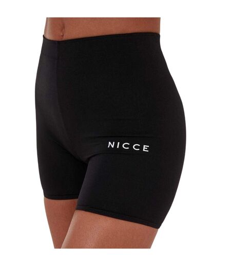 Womens/ladies Dia High Rise Cycling Shorts Black Nicce