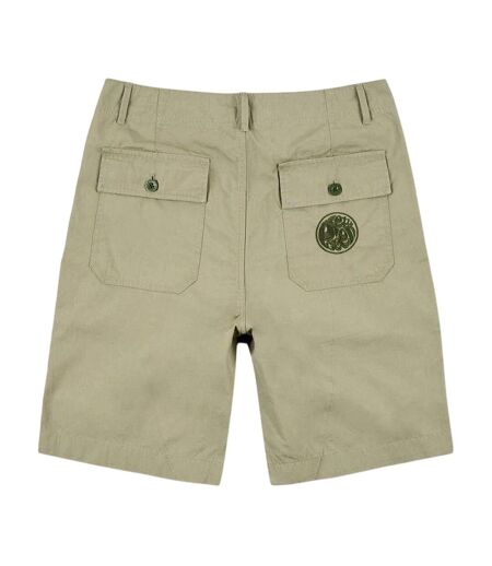 Mens Cotton Cargo Shorts Green Pretty Green