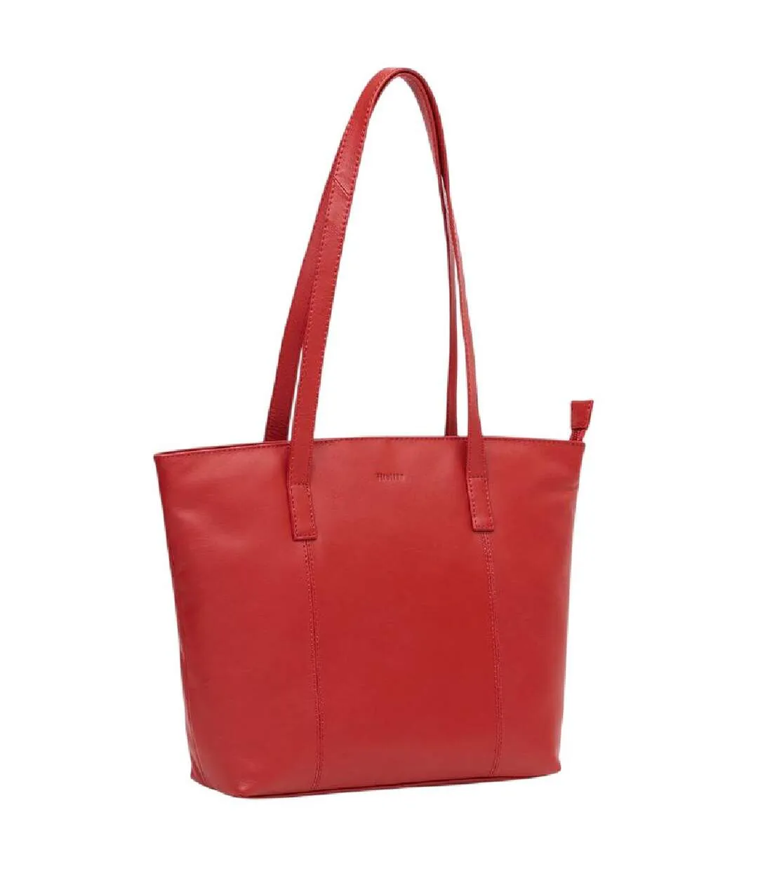 Womens/ladies Leather Tote Bag One Size Red Firetrap-1