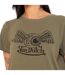 T-shirt femme col rond avec imprimé logo devant Retro Vondutch-2