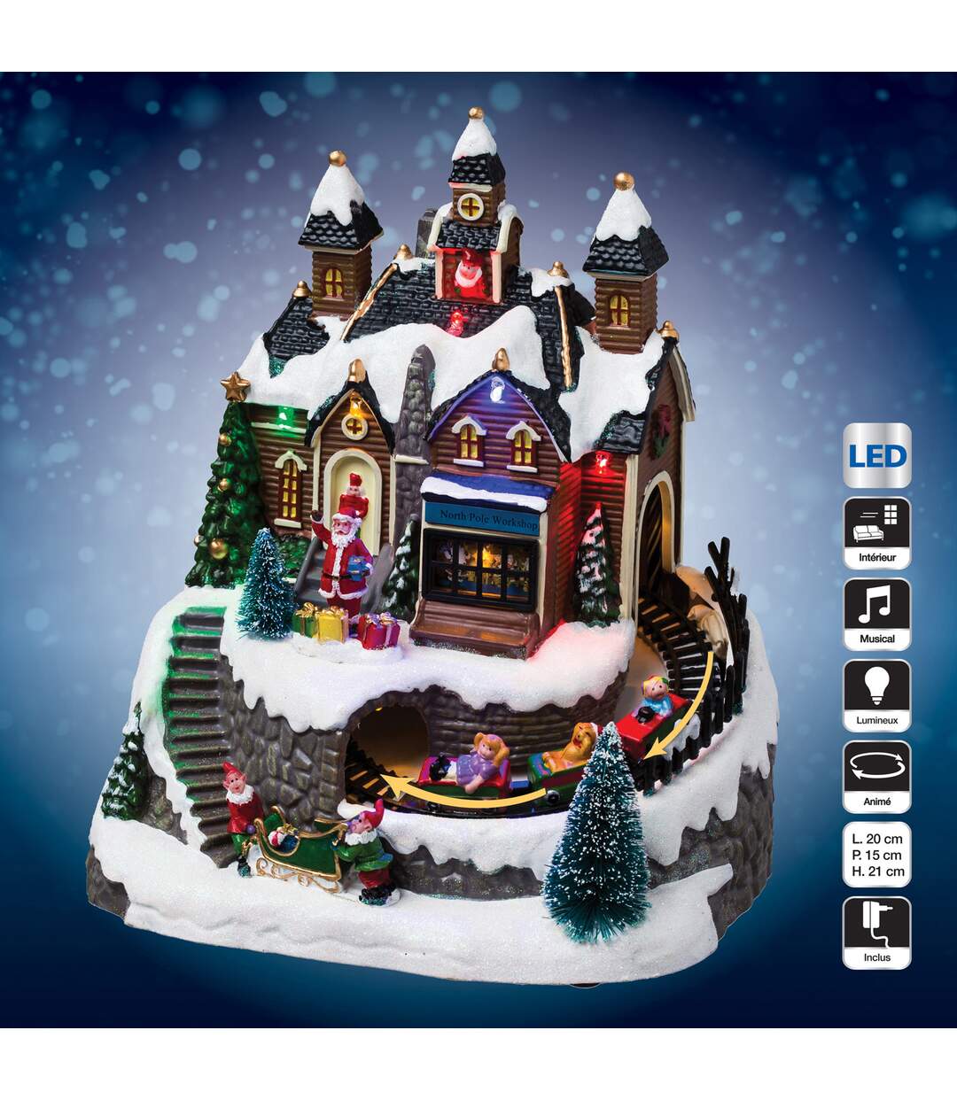 Village de Noël - Lumineux, musical et animé - Atelier-1