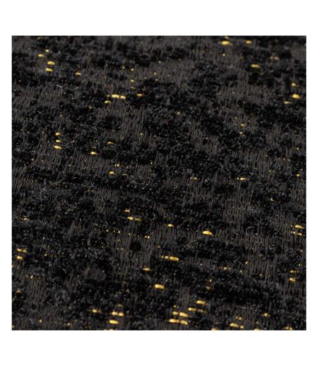 Chenille piped cushion cover 50cm x 50cm black Paoletti