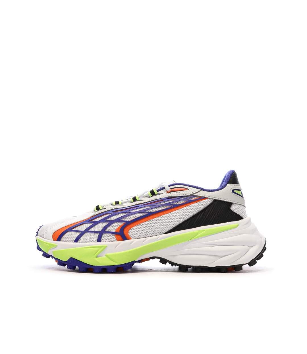 Baskets blanches/bleu/orange homme puma spirex-1