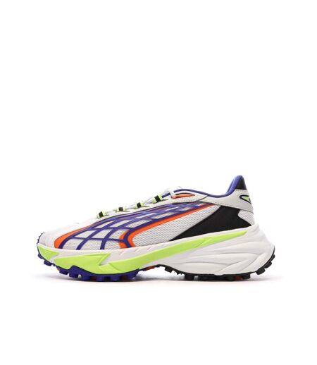 Baskets blanches/bleu/orange homme puma spirex