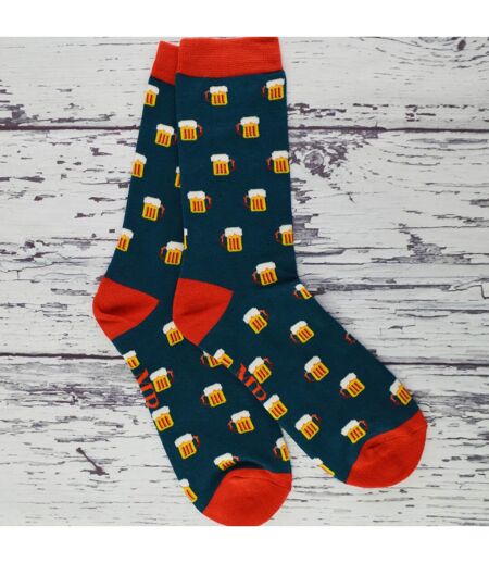 1 Pack Mens Novelty Patterned Bamboo Socks
