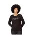 Womens/ladies Carlene Hearts Long-sleeved T-shirt Black Regatta-4