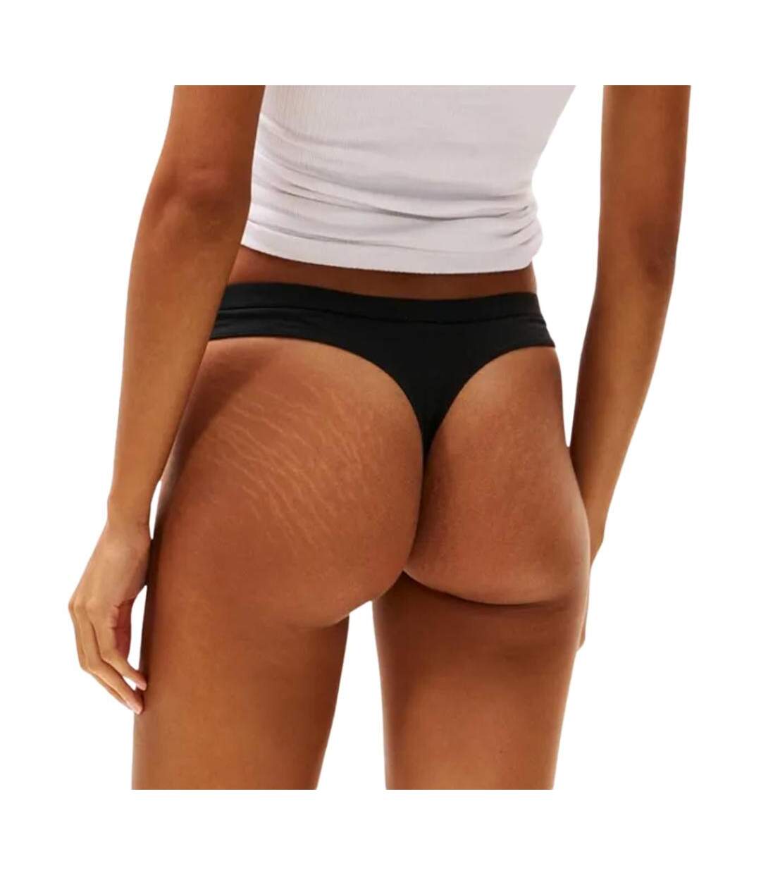 x5 strings noirs femme tommy hilfiger thong - l-3