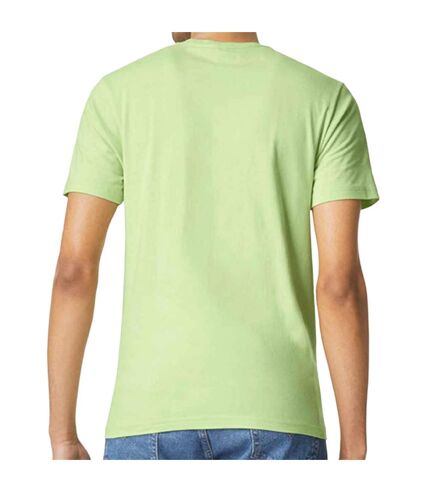 Mens short sleeve soft-style t-shirt pistachio Gildan