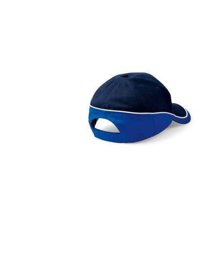 Lot de 2  casquettes de sport adulte bleu marine/bleu roi vif/blanc Beechfiel