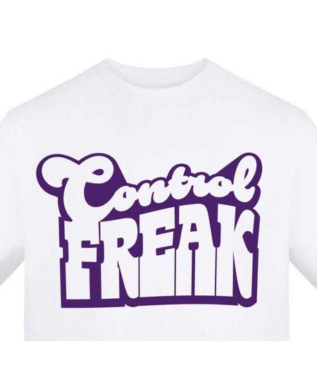Mens Control Freak T-shirt White AWD
