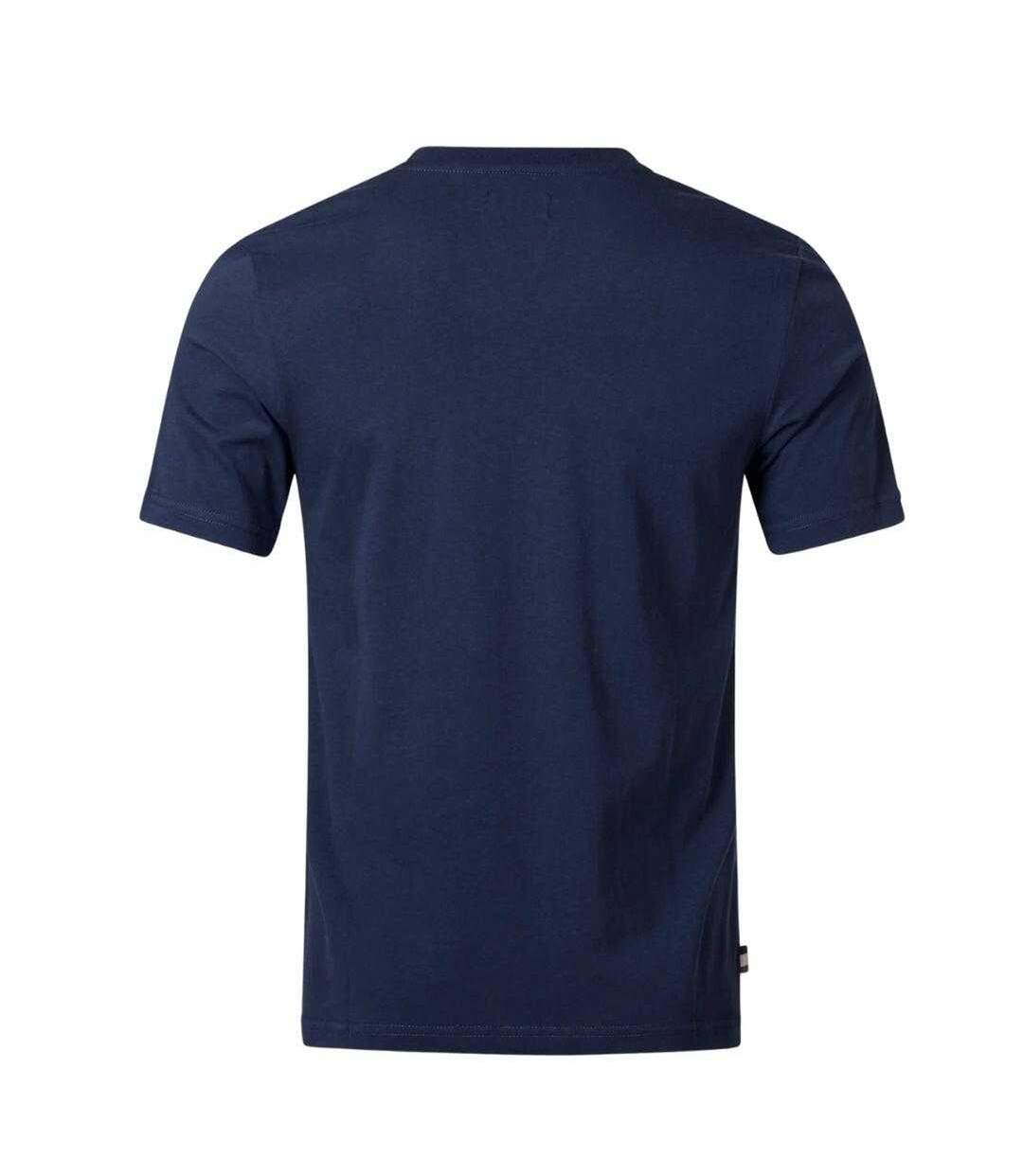 T-shirt Sport Motif À Carreaux Homme Bleu Marine Aquascutum-2