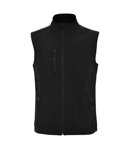 Mens Quebec Softshell Gilet Black Roly