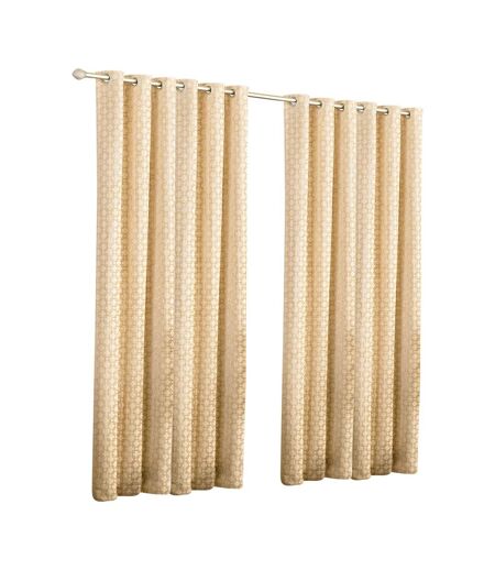 Riva Home - Ensemble de rideaux à œillets (Beige) (66 x 90 inch) - UTRV189