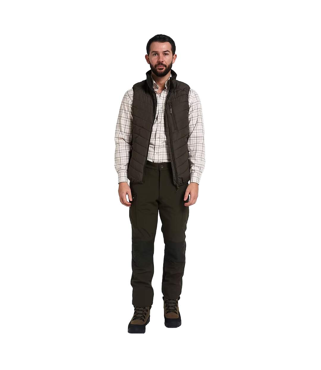 Doudoune Sans Manches Motif/style Matelassé Homme Vert Jack Pyke-4