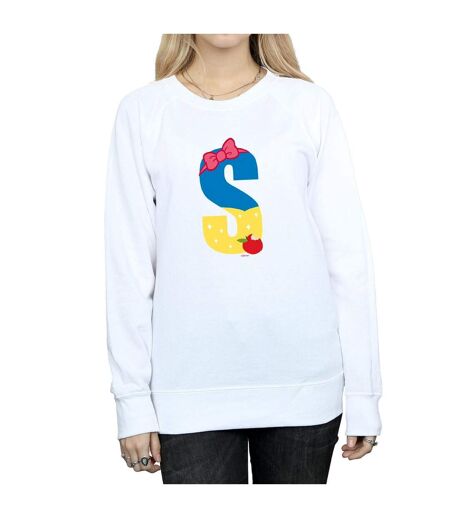 Disney Sweat-shirt Womens/Ladies Alphabet S Is For Snow White (Alphabet S pour Blanche-Neige) (Blanc) - UTBI32805