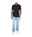 Lot De 3  T-shirts Motif/style Uni Homme Blanc Noir Bleu Marine Donnay-4