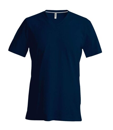T-shirt manches courtes col V - K357 - bleu marine - homme