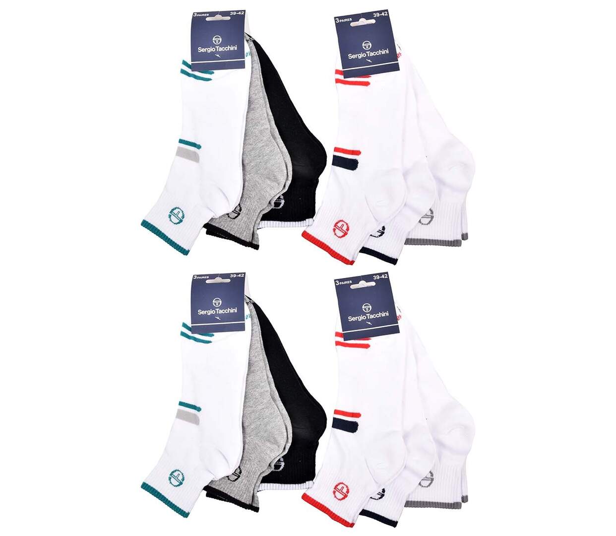 Chaussettes SERGIO TACCHINI QUARTER 12 Pcs 7015-4