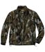 Men's Full Zip Camouflage Fleece Jacket