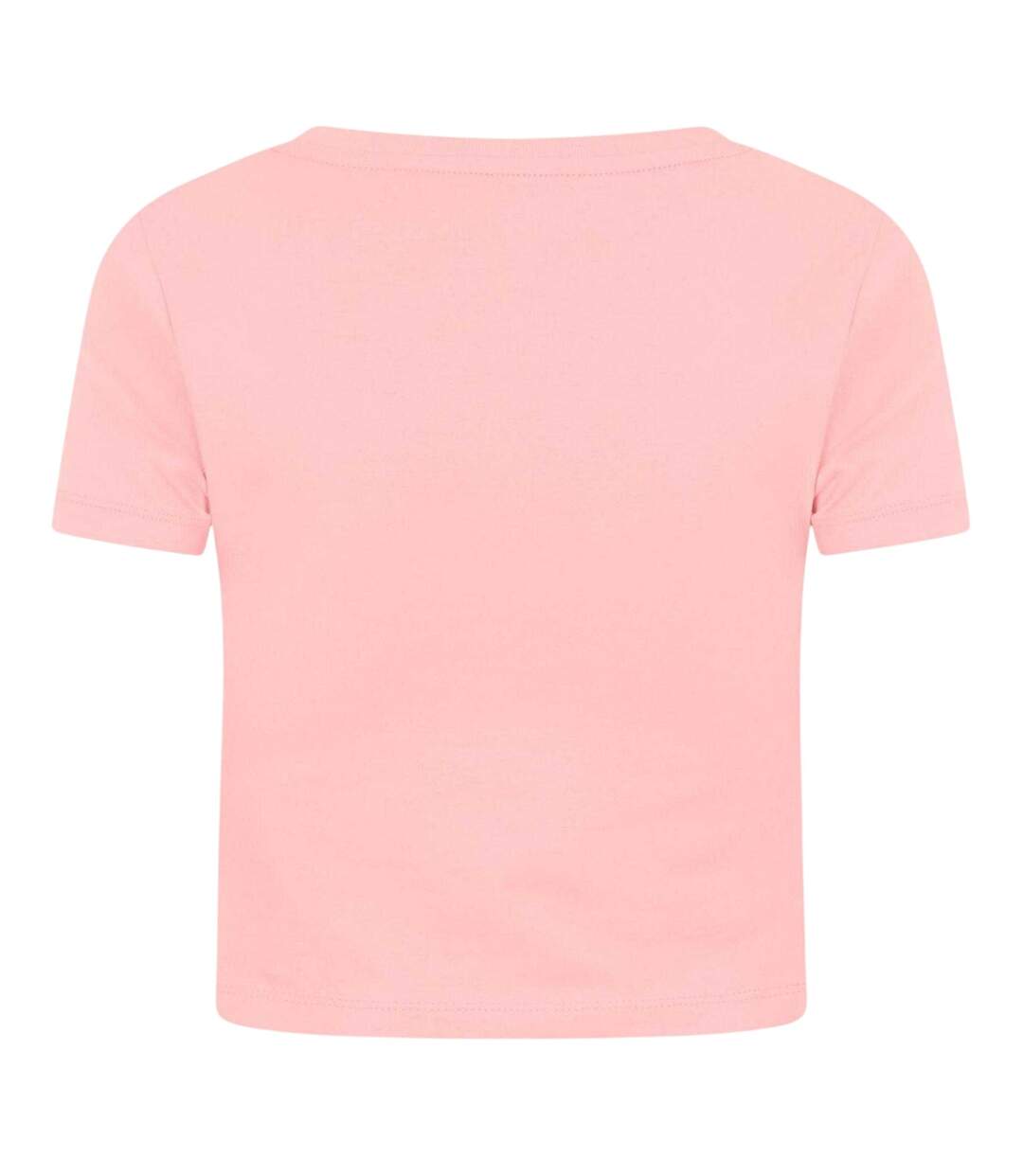 Womens/ladies Squad Cropped T-shirt Pink Puma-2