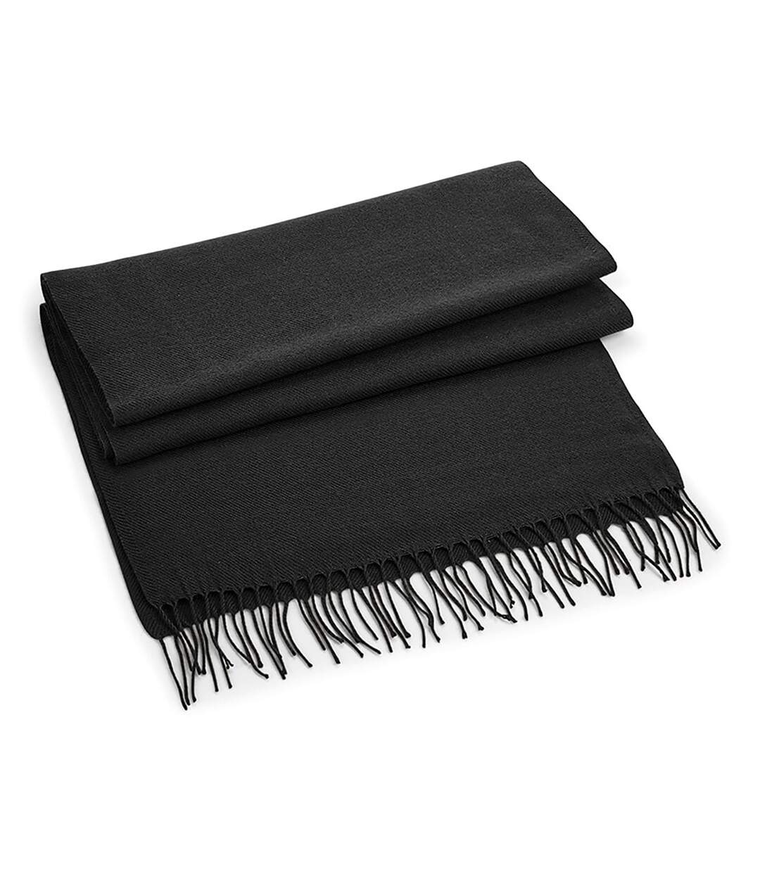 Classic woven scarf one size black Beechfield-1