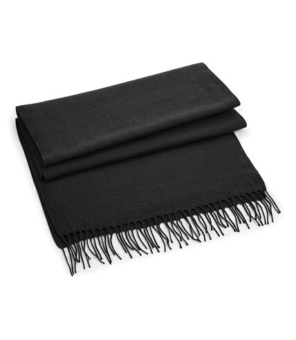 Classic woven scarf one size black Beechfield