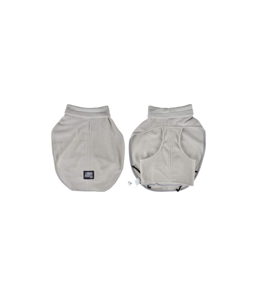 Veste Polaire Chien Frileux 40cm Gris Clair-1