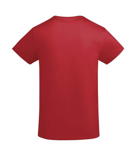 Roly Mens Breda Plain T-Shirt (Red)