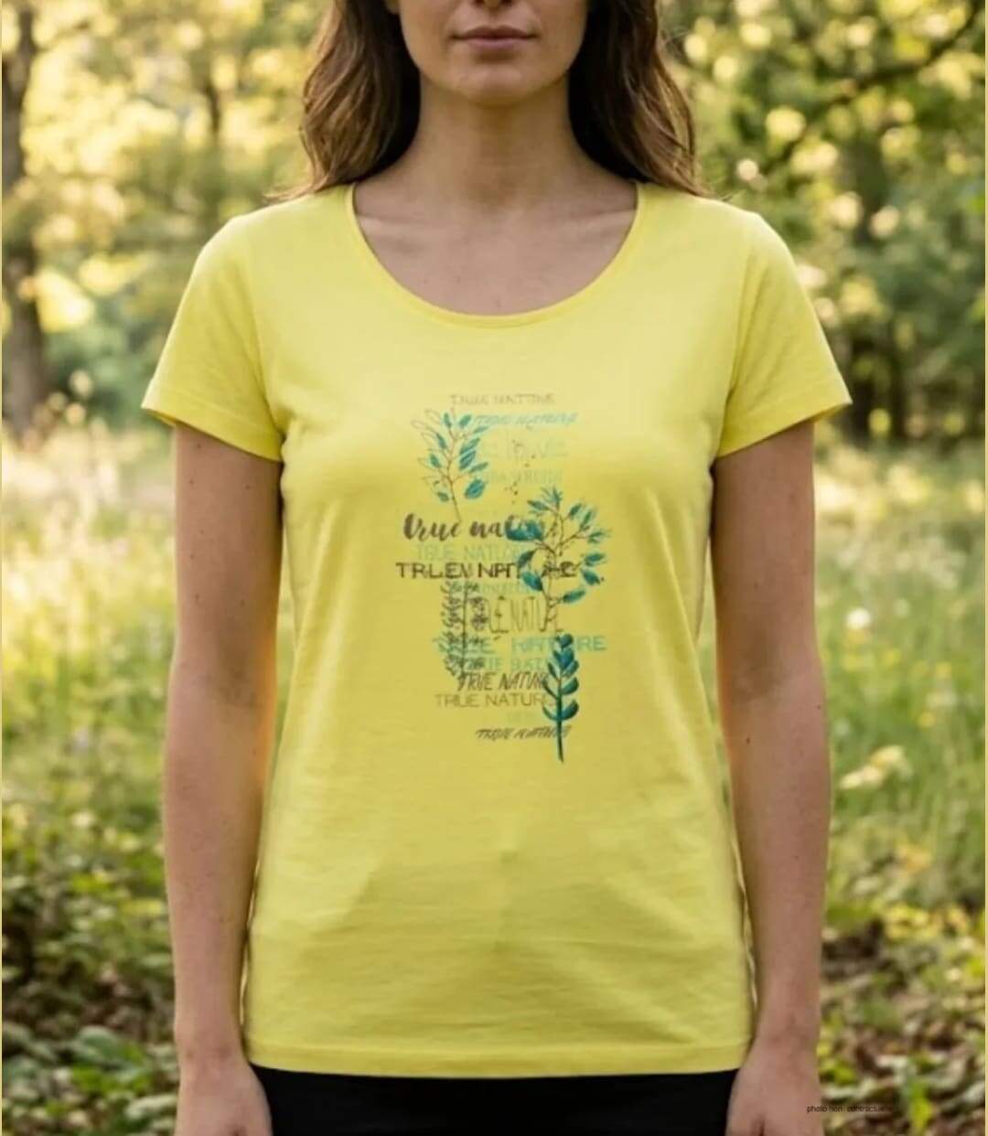 Tee-shirt Mayflower Dojo1 en coton jaune : l'éclat de la nature et son motif Herbier-1