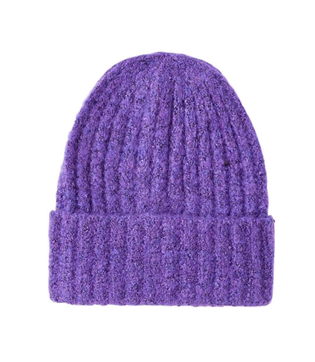 Bonnet violet femme pieces structured-1