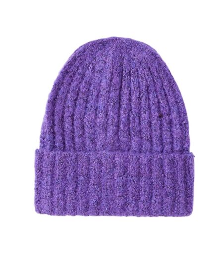Bonnet violet femme pieces structured