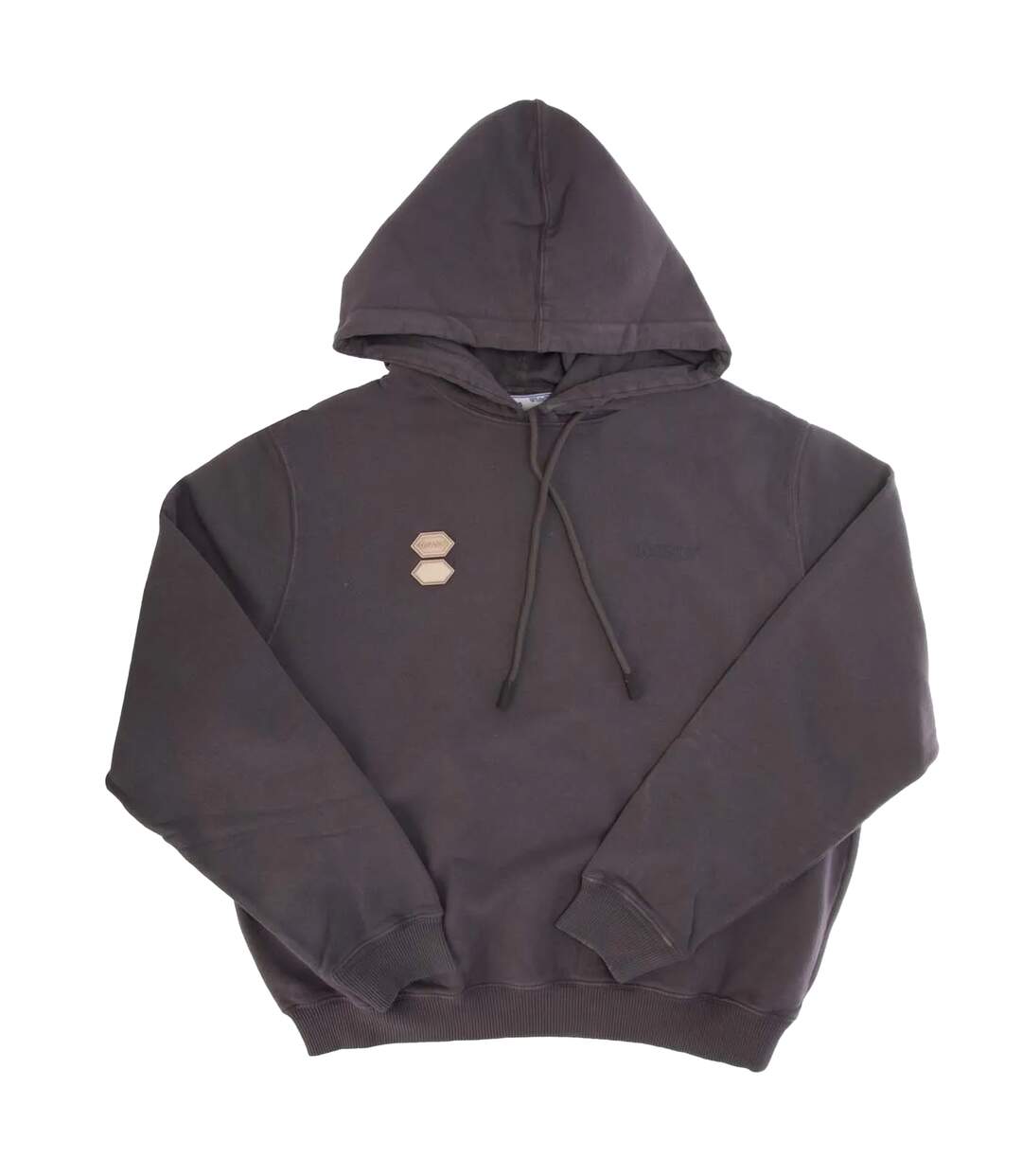 Womens/ladies patches regular hoodie grey/pink Off White-1