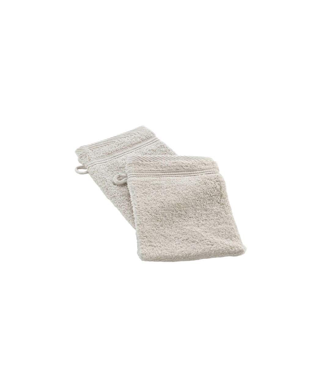 Lot de 2 Gants de Toilette Tendresse 15x21cm Lin-1