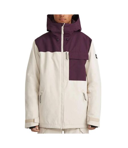 Manteau de ski écru homme o'neill utility hybrid