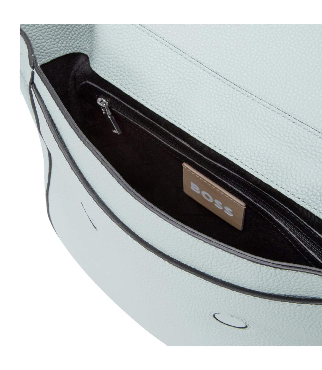 Ivy Leather Saddle Bag One Size Green Hugo Boss-3