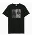 T-shirt Style Kings Of Leon Faces Adulte Noir Amplified-1