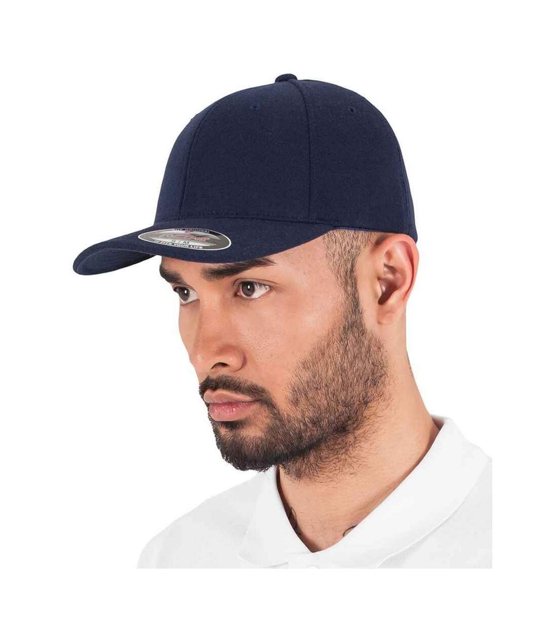 Casquette adulte bleu marine Flexfit-3