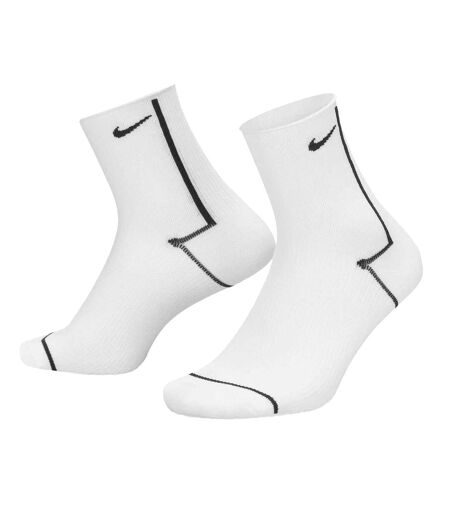 Pack Of 3  Unisex Adult Plus Trainer Socks  Grey Black White Nike