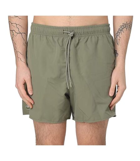 Short de bain kaki clair homme lacoste  lengths