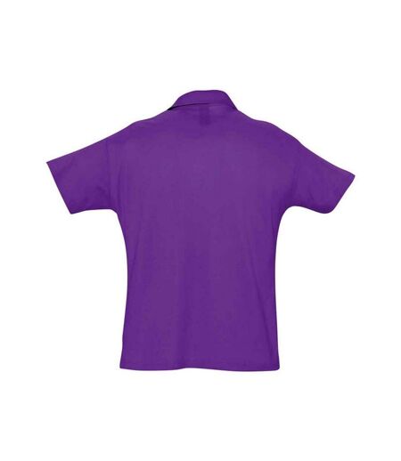 Polo Summer Homme Violet Foncé SOLS