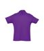 Polo Summer Homme Violet Foncé SOLS-2