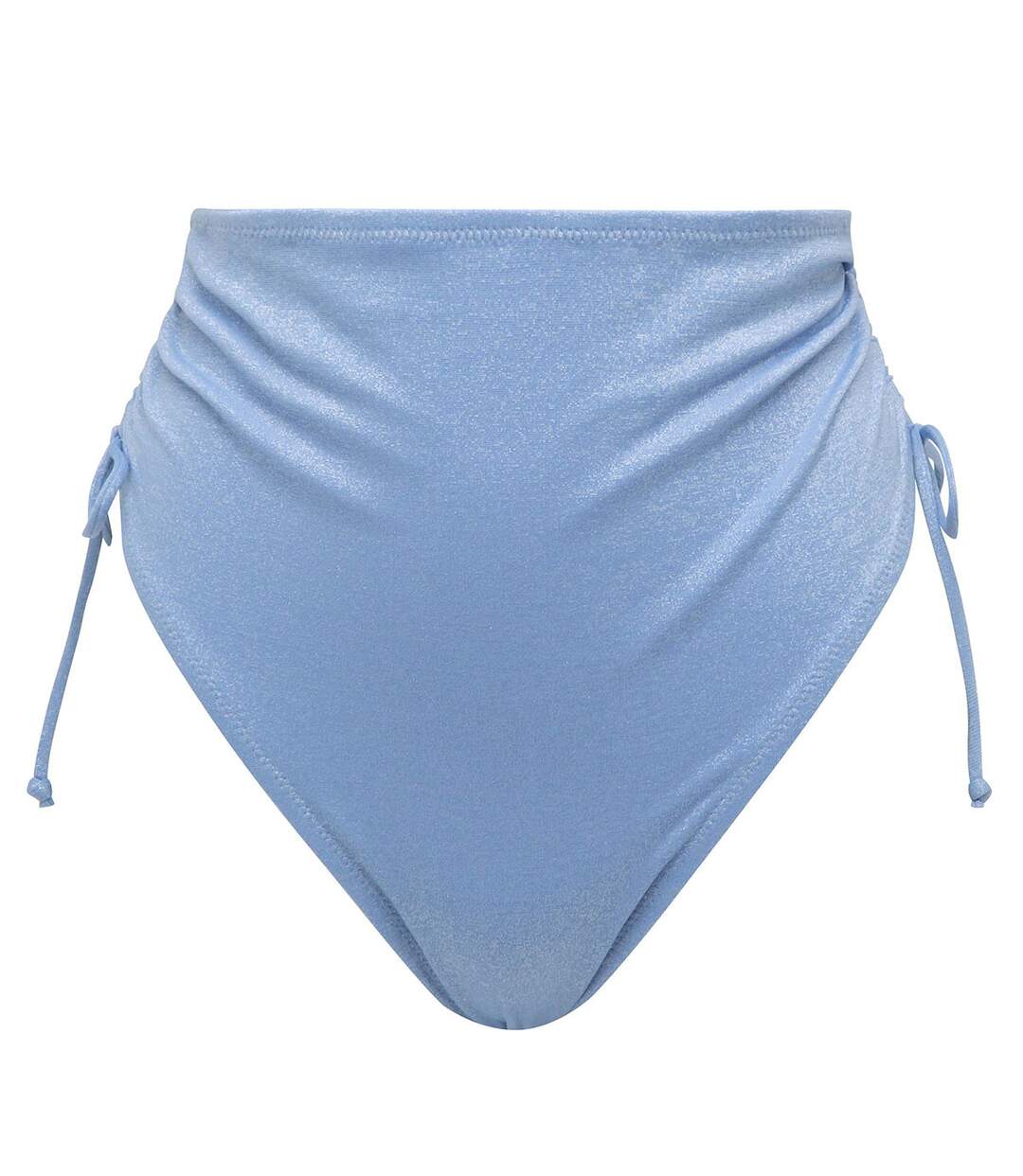 Culotte de bain taille haute bleu Marine-1